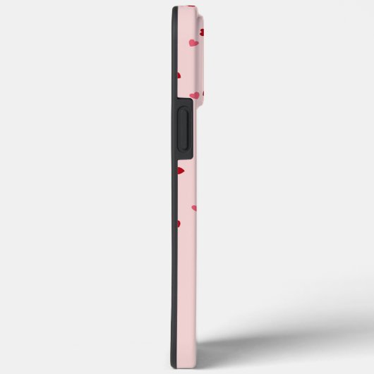 hartvorm roze en rood hart Case-Mate iPhone case (Achterkant / Rechts)