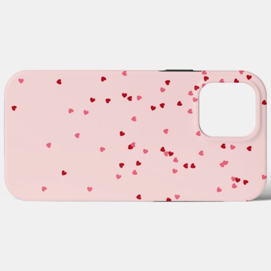 hartvorm roze en rood hart Case-Mate iPhone case (Achterkant (horizontaal))