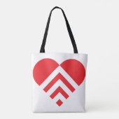 Hartvorm Tote Bag (Achterkant)