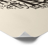 Hartvorm uit letters poster (Hoek)