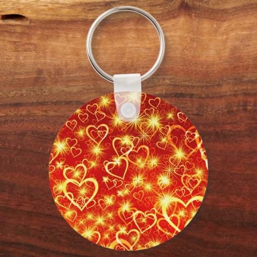 Hartvormen Patroon-25622 Sleutelhanger (Achterkant)