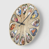 Hartvormende foto's pijneffect ronde grote klok (Hoek)