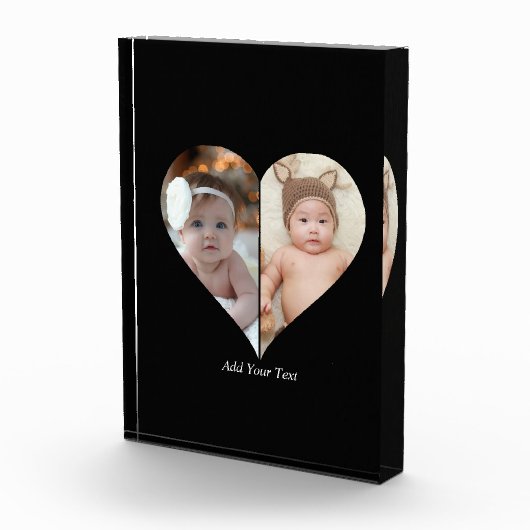 Hartvormig 2 foto collage (Rechts)