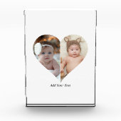 Hartvormig 2 foto collage (Voorkant)