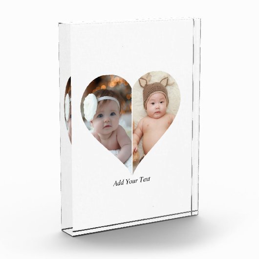 Hartvormig 2 foto collage (Links)