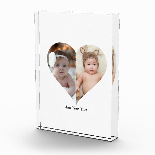 Hartvormig 2 foto collage (Rechts)