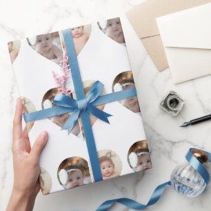 Hartvormig 2 foto collage cadeaupapier