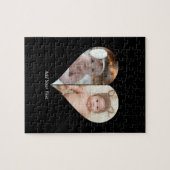 Hartvormig 2 foto collage legpuzzel (Horizontaal)