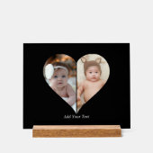 Hartvormig 2 foto collage Poster (Voorkant)