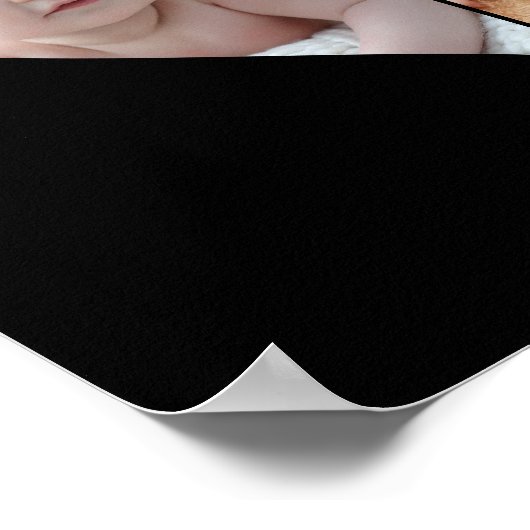 Hartvormig 2 foto collage poster (Hoek)