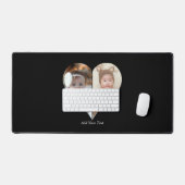 Hartvormig 2 foto collage Poster Bureaumat (Keyboard & Muis)