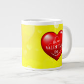 Hartvormig 3d rood liefdessymbool-50420 grote koffiekop (Voorkant rechts)