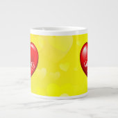 Hartvormig 3d rood liefdessymbool-50420 grote koffiekop (Voorkant)