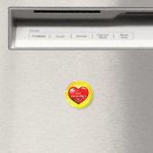 Hartvormig 3d rood liefdessymbool-50420 magneet (Insitu (Vaatwasser))