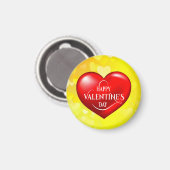 Hartvormig 3d rood liefdessymbool-50420 magneet (Voorkant / Achterkant)