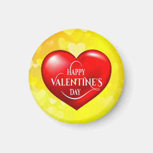 Hartvormig 3d rood liefdessymbool-50420 magneet
