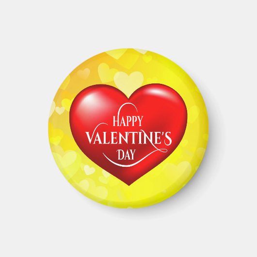 Hartvormig 3d rood liefdessymbool-50420 magneet (Voorkant)