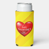 Hartvormig 3d rood liefdessymbool-50420 seltzer blikjeskoeler (Seltzer Voorkant)