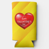 Hartvormig 3d rood liefdessymbool-50420 seltzer blikjeskoeler (Achterkant)