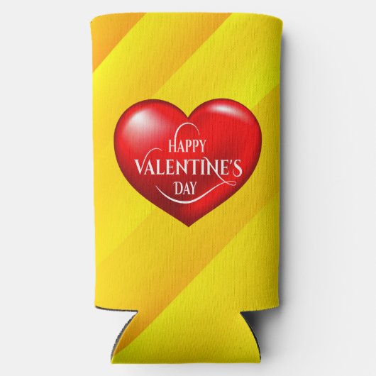 Hartvormig 3d rood liefdessymbool-50420 seltzer blikjeskoeler (Achterkant)