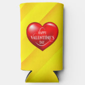 Hartvormig 3d rood liefdessymbool-50420 seltzer blikjeskoeler (Voorkant)