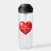Hartvormig 3d rood liefdessymbool-50420 waterfles (Achterkant)