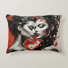 hartvormig accent kussen