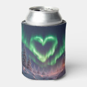 Hartvormig Aurora borealis Blikjeskoeler (Blikje Voorkant)