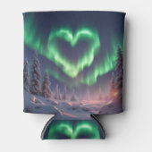 Hartvormig Aurora borealis Blikjeskoeler (Voorkant)