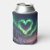 Hartvormig Aurora borealis Blikjeskoeler (Blikje Achterkant)