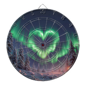 Hartvormig Aurora borealis Dartbord