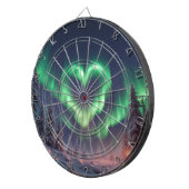 Hartvormig Aurora borealis Dartbord (Voorkant Rechts)