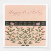 Hartvormig bloemvormig geaccentueerd servet (Voorkant)