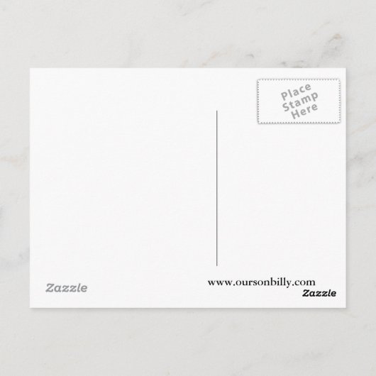 Hartvormig briefkaart van de maan (Achterkant)