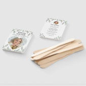 Hartvormig foto groenprogramma herdenking handwaaier (Niet-gemonteerd)