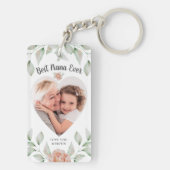 Hartvormig fotoscript beste Nana ooit Sleutelhanger (achterkant)