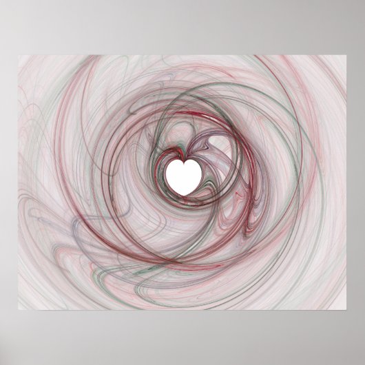 Hartvormig gat poster (Voorkant)