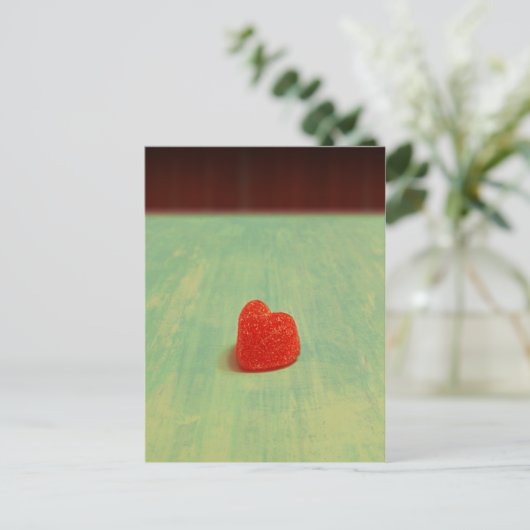 Hartvormig geluid briefkaart (Staand voorkant)