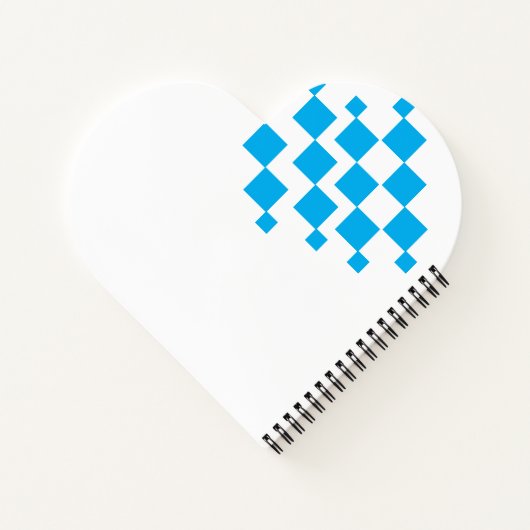 hartvormig geometrisch Notitieboek (Achterkant)