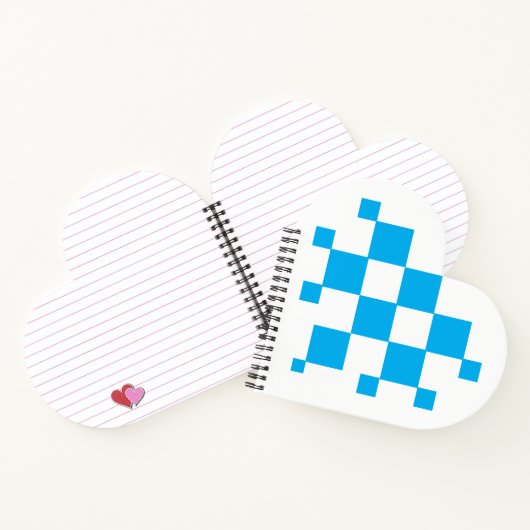 hartvormig geometrisch Notitieboek (Binnen)