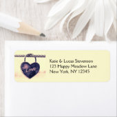 Hartvormig handpalm bevestigd aan een helling etiket (Insitu)