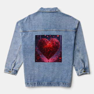 Hartvormig jeansscherm denim jacket