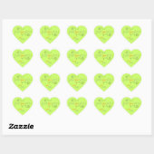 Hartvormig "Just for You" Cadeau Label Stickers (Vel)