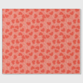 Hartvormig Lollipop Suckers Roze Rood Sinaasappel Cadeaupapier (Vlak)