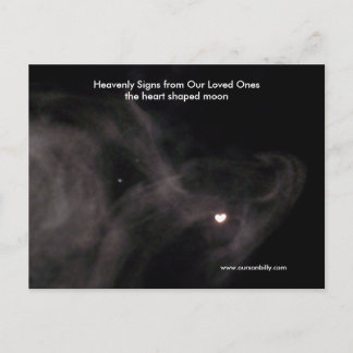 Hartvormig maanpostkaart.. briefkaart