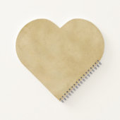 Hartvormig medieval muziekmanuscript Parchment L Notitieboek (Achterkant)