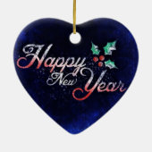 Hartvormig Nieuwjaar Ornament (Achterkant)