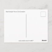Hartvormig Ornament van het leven Briefkaart (Achterkant)