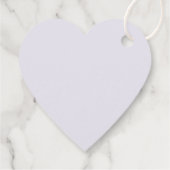 Hartvormig Paarse bedoeld voor bijenbruiloft Bedankjes Labels (Achterkant)