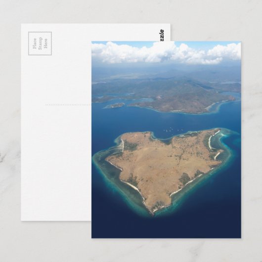 Hartvormig paradijs briefkaart (Voorkant / Achterkant)